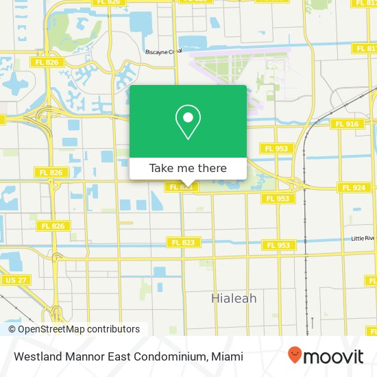 Westland Mannor East Condominium map
