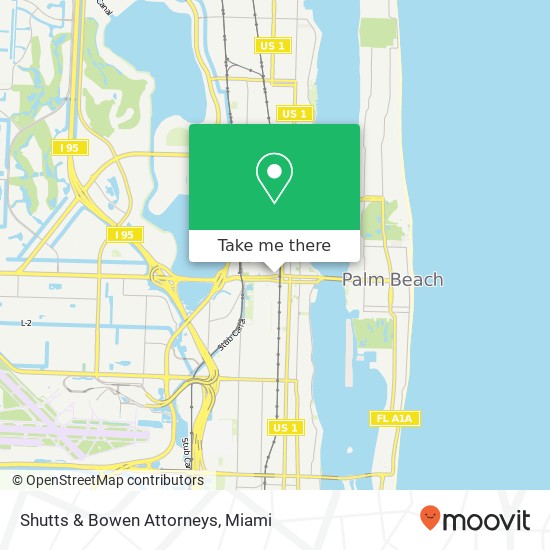 Mapa de Shutts & Bowen Attorneys