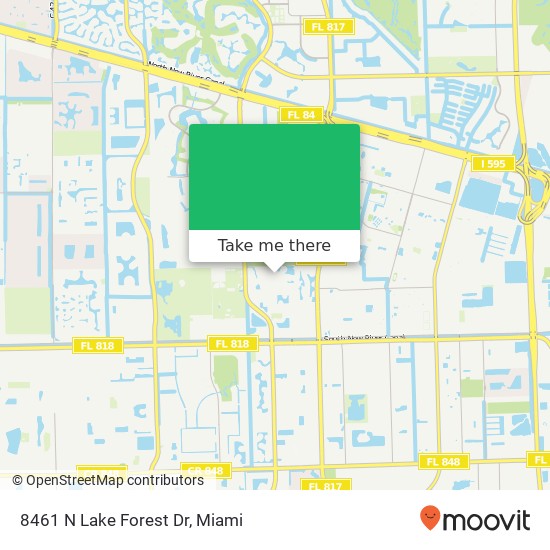 8461 N Lake Forest Dr map