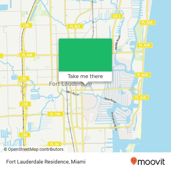 Mapa de Fort Lauderdale Residence