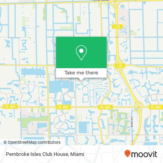 Mapa de Pembroke Isles Club House