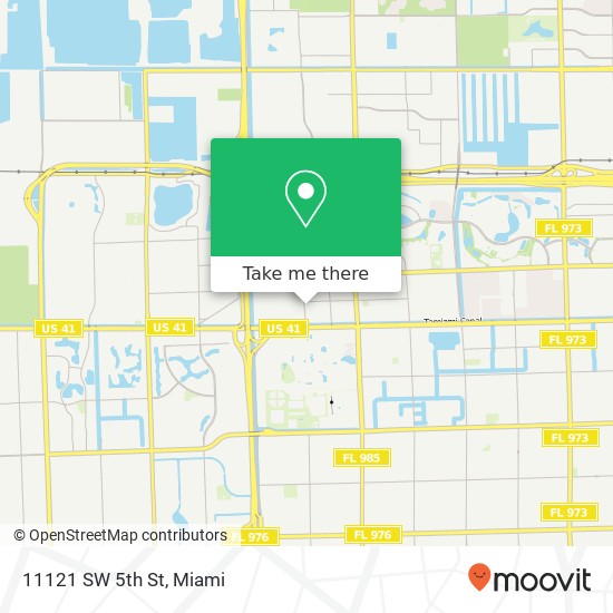 11121 SW 5th St map