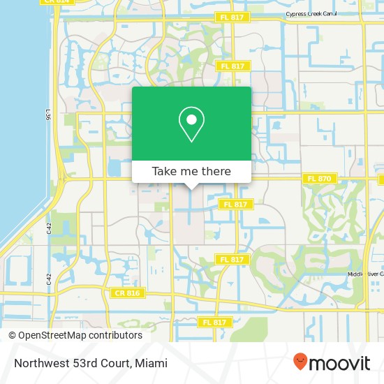 Mapa de Northwest 53rd Court