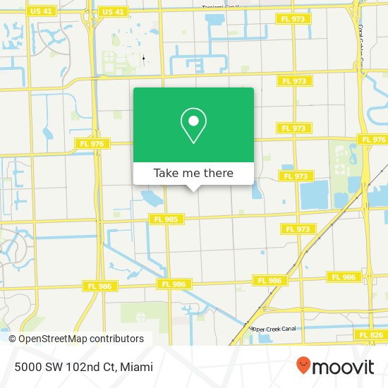 Mapa de 5000 SW 102nd Ct