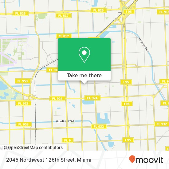 2045 Northwest 126th Street map