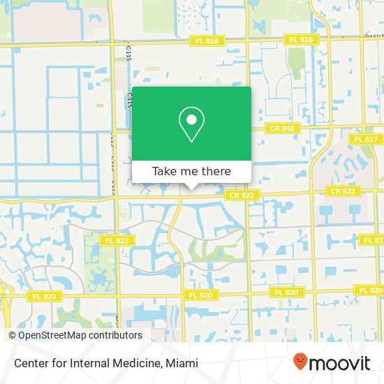 Center for Internal Medicine map