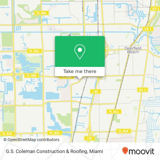 Mapa de G.S. Coleman Construction & Roofing