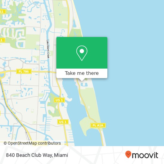 840 Beach Club Way map