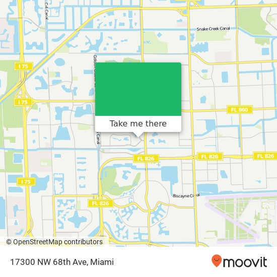 17300 NW 68th Ave map
