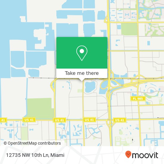 Mapa de 12735 NW 10th Ln