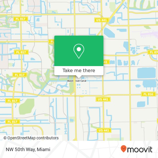 NW 50th Way map