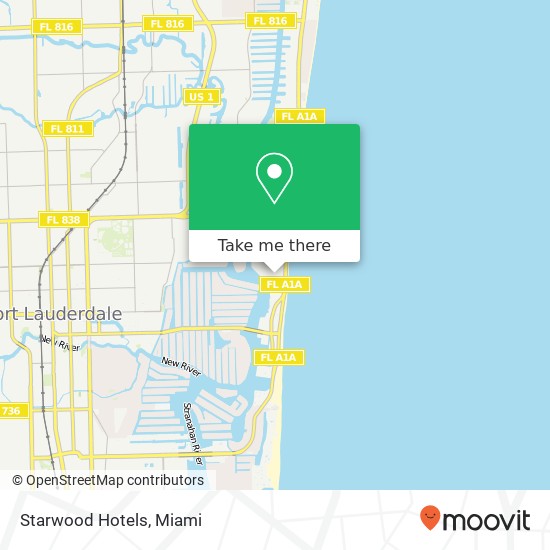 Mapa de Starwood Hotels