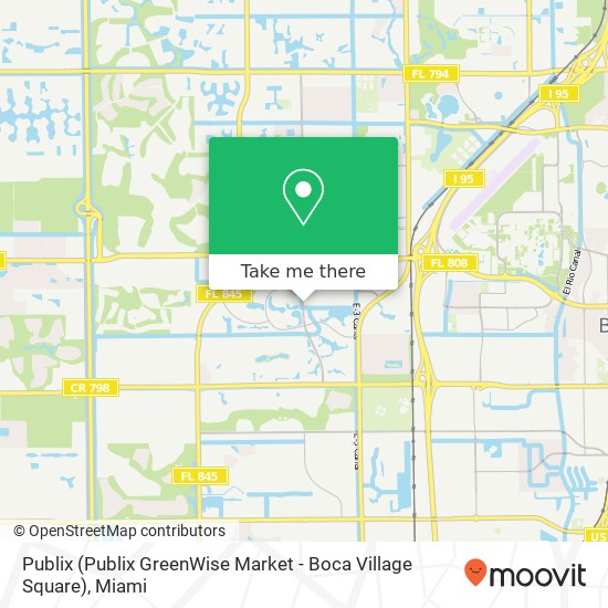 Publix (Publix GreenWise Market - Boca Village Square) map