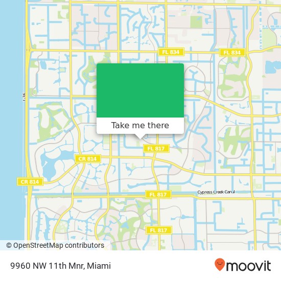 9960 NW 11th Mnr map