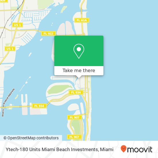 Mapa de Ytech-180 Units Miami Beach Investments