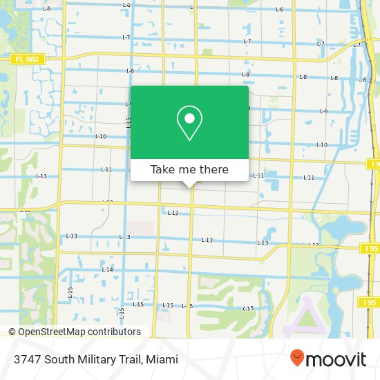 3747 South Military Trail map