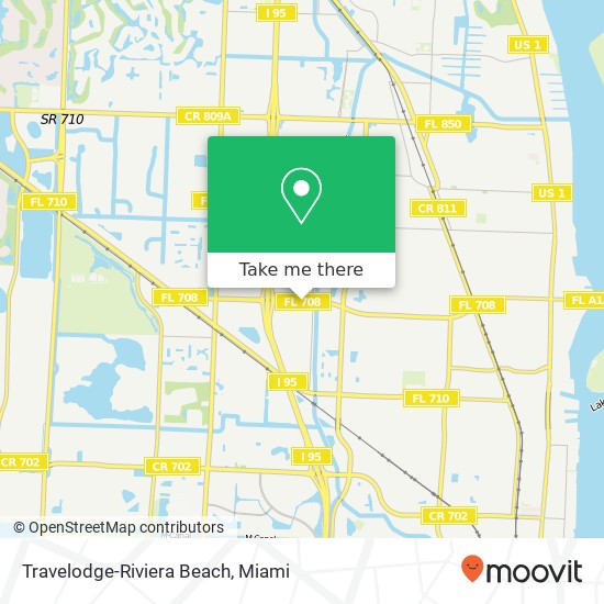 Mapa de Travelodge-Riviera Beach