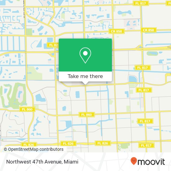 Northwest 47th Avenue map