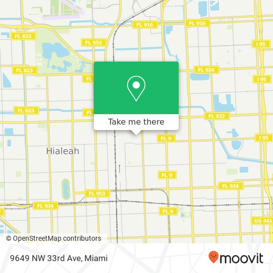 9649 NW 33rd Ave map