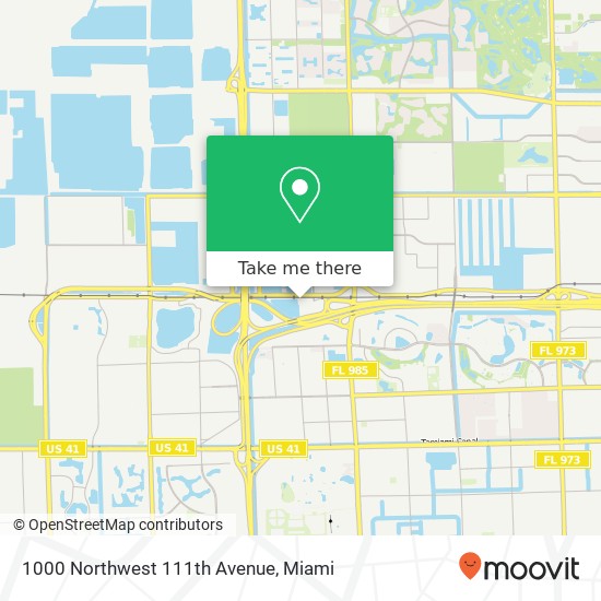 1000 Northwest 111th Avenue map