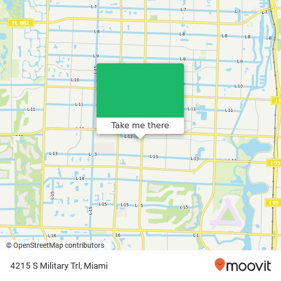 4215 S Military Trl map