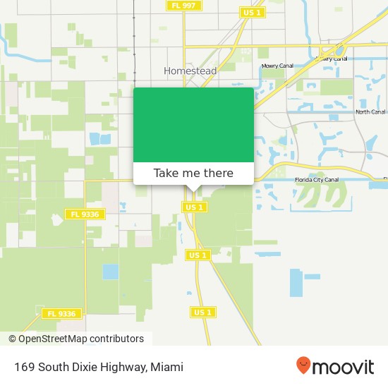 169 South Dixie Highway map