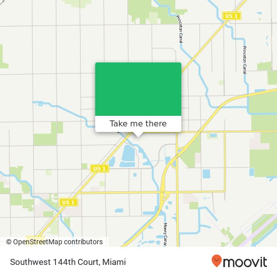 Mapa de Southwest 144th Court