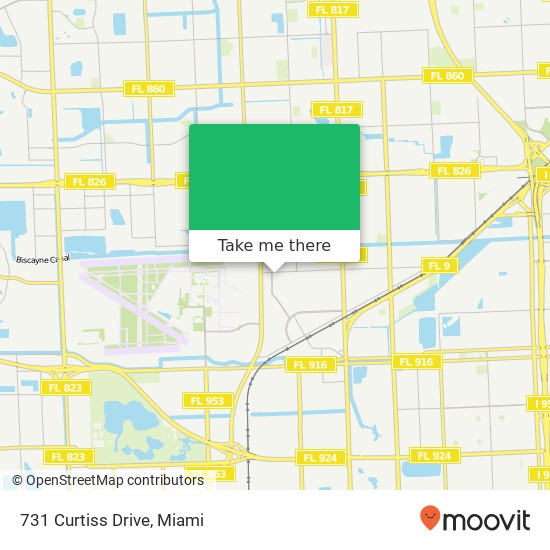 731 Curtiss Drive map