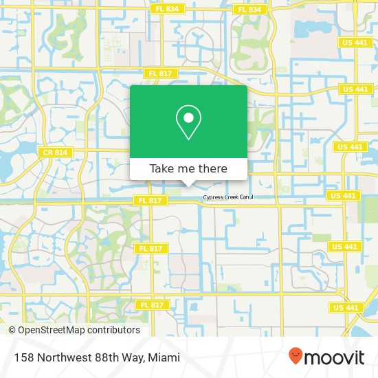 158 Northwest 88th Way map