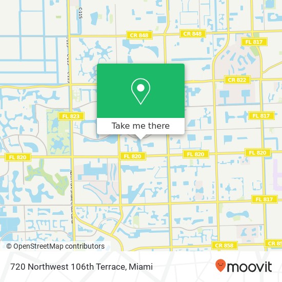 720 Northwest 106th Terrace map