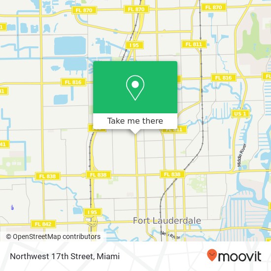 Northwest 17th Street map