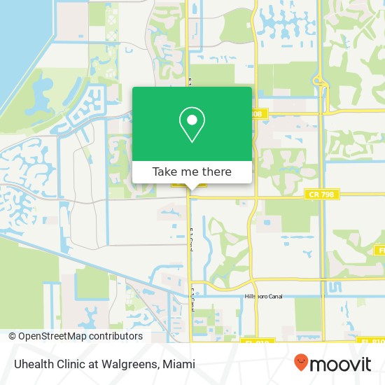 Mapa de Uhealth Clinic at Walgreens