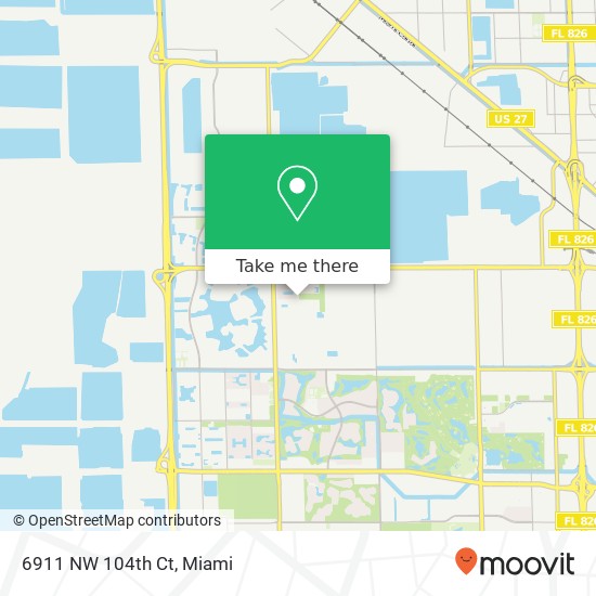 Mapa de 6911 NW 104th Ct