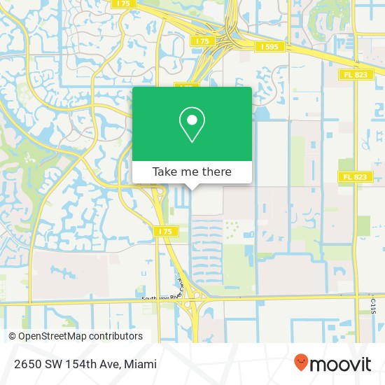 2650 SW 154th Ave map