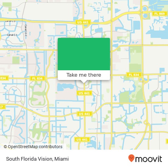 South Florida Vision map