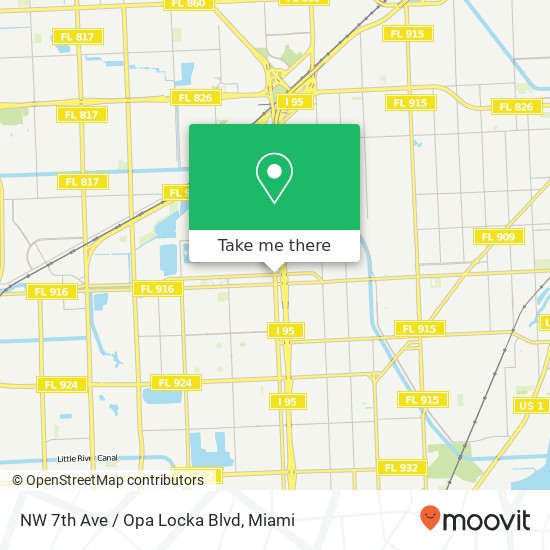NW 7th Ave / Opa Locka Blvd map