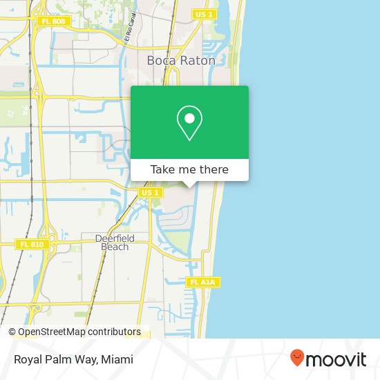 Mapa de Royal Palm Way