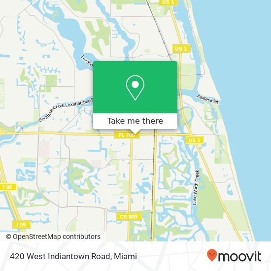 420 West Indiantown Road map