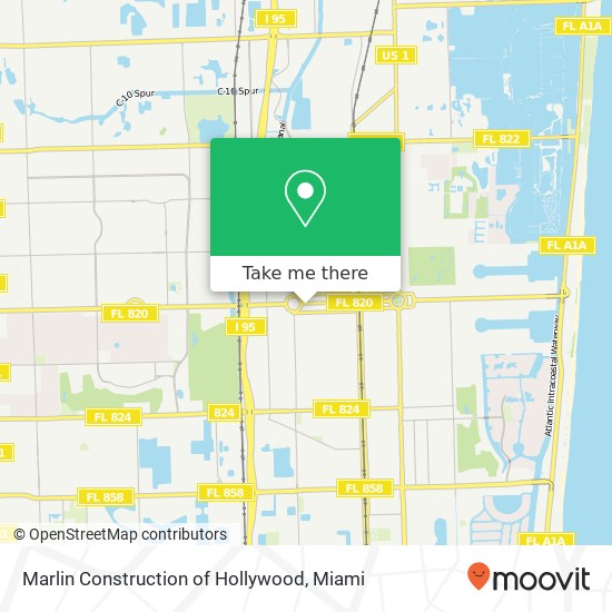 Mapa de Marlin Construction of Hollywood
