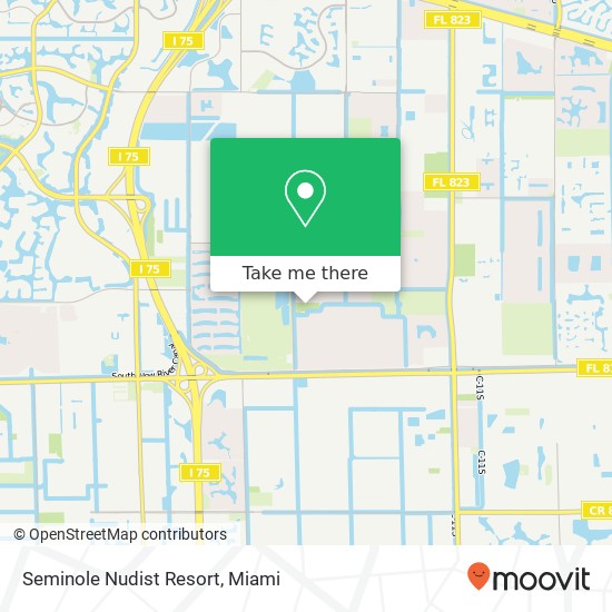 Seminole Nudist Resort map