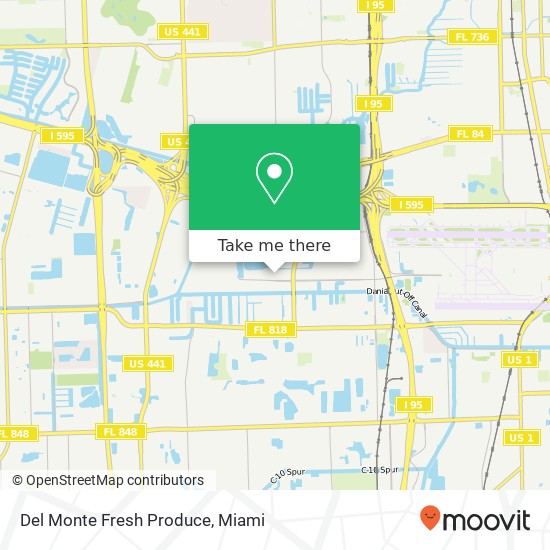 Mapa de Del Monte Fresh Produce