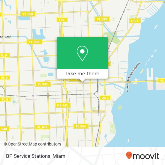 Mapa de BP Service Stations