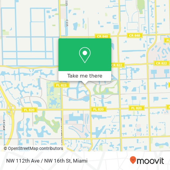 Mapa de NW 112th Ave / NW 16th St