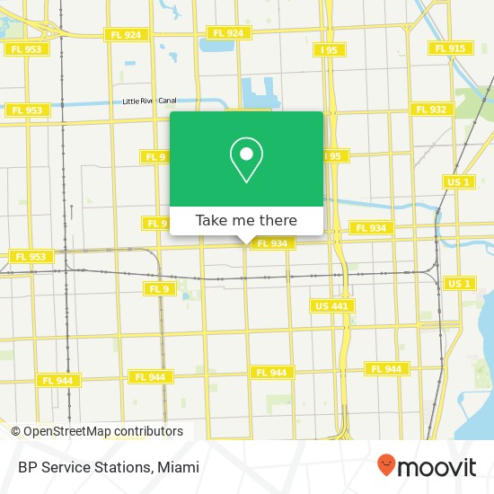 Mapa de BP Service Stations