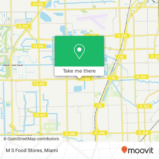 Mapa de M S Food Stores