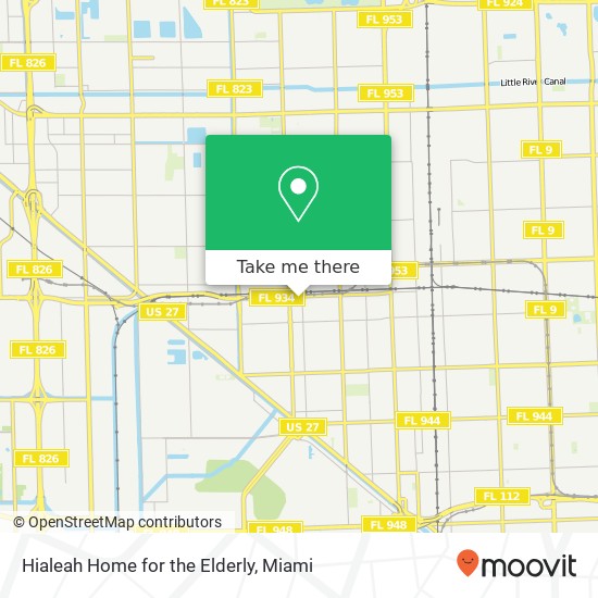Mapa de Hialeah Home for the Elderly