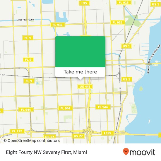 Eight Fourty NW Seventy First map