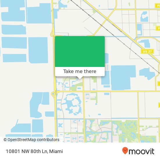 10801 NW 80th Ln map