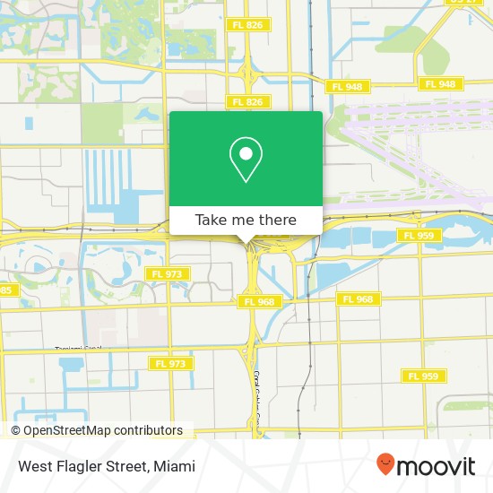 West Flagler Street map