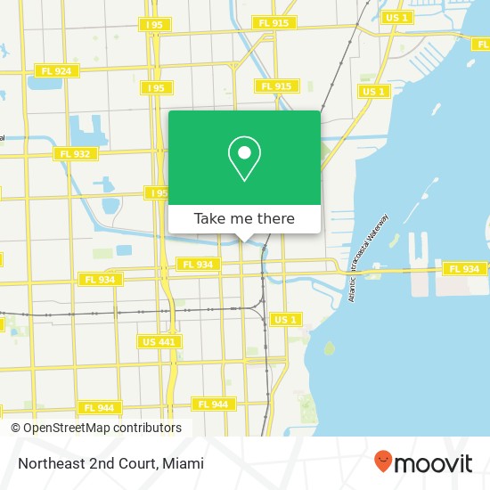 Mapa de Northeast 2nd Court